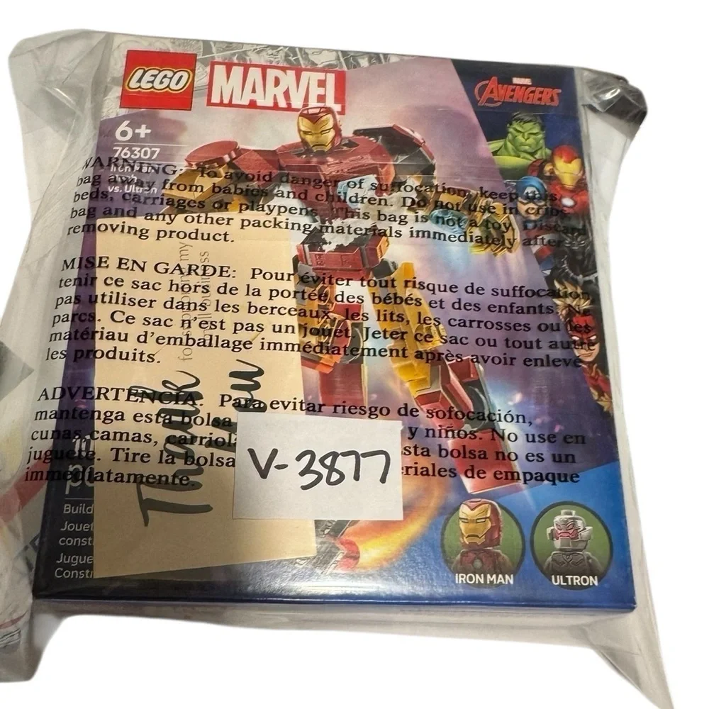 LEGO Marvel Avengers Iron Man Mech vs Ultron 76307 Building Set 101 Pcs NEW
